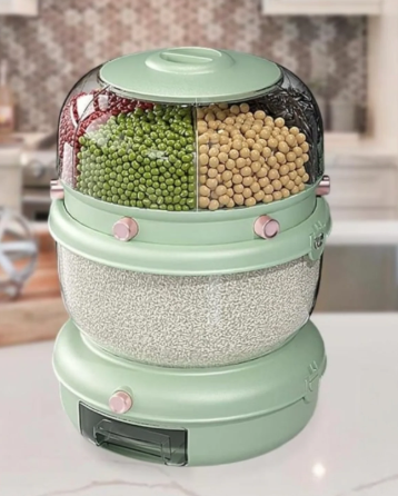 3-Compartment Grain Storage Dispenser - Image 2