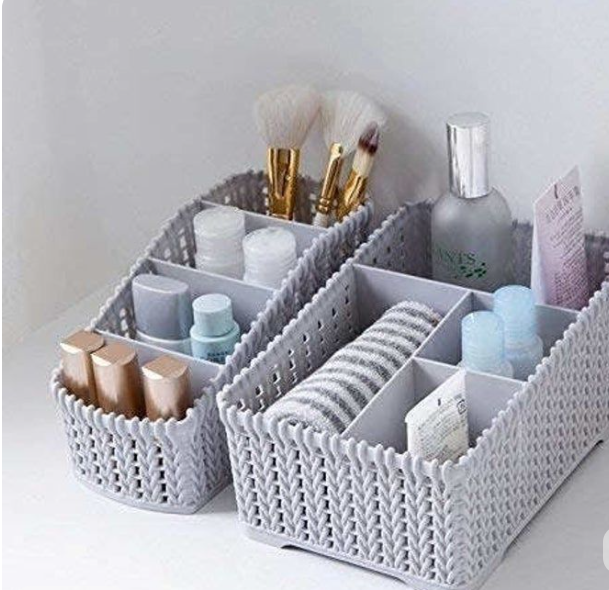 Minimalist Makeup & Skincare Organizer Basket ✨