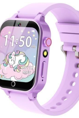 Cute Unicorn Kids Smartwatch – Purple Touch Screen Watch for Boys & Girls