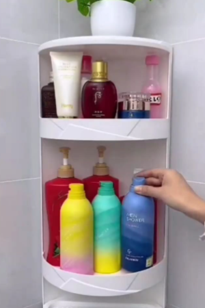 Corner Bathroom Shelf Organizer